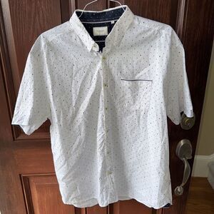 7 Diamonds Vision Quest Shirt Men's 2X Short Sleeve geometric pattern Button Up